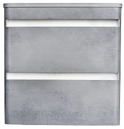 Style Line Тумба для умывальника подвесная Атлантика 60 бетон темный, со столешницей – фотография-1